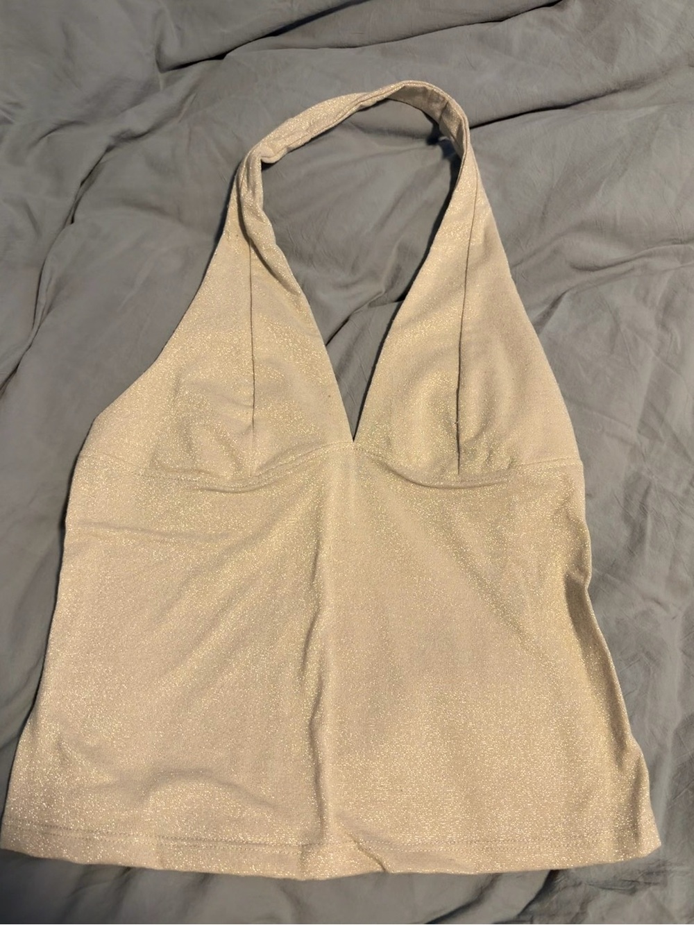 Free People Shimmery Halter Tank